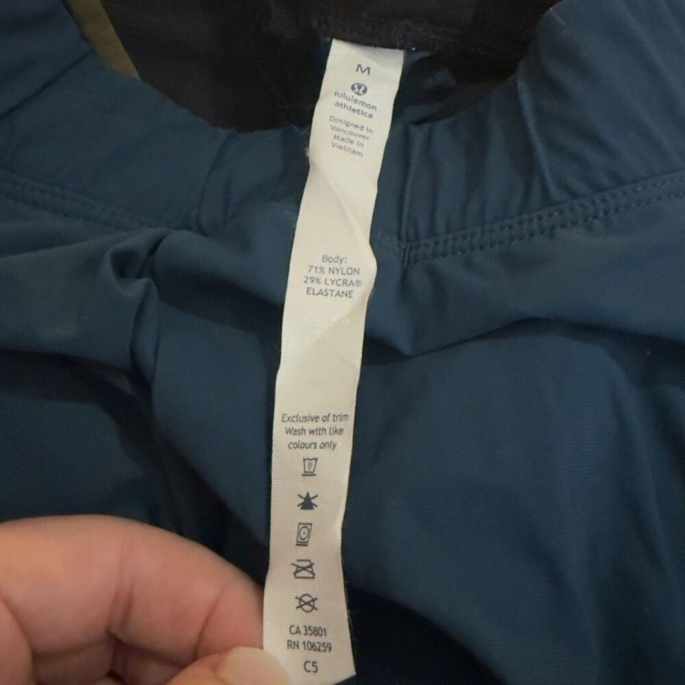 Men’s (M) Lululemon Surge Pant Straight Leg Athletic/Running/Training, Teal Blue - Picture 3 of 5